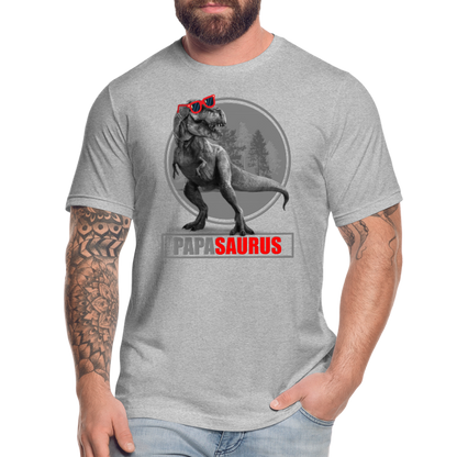 Papa Saurus Shirt, Daddy Shirt, Fathers Day Shirt, New Dad Shirt, Funny Dad Shirt, Gift For Father, Best Dad Shirt, Dada Shirt, Papa Shirt - heather gray