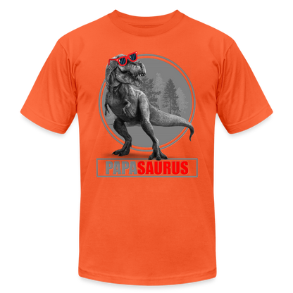 Papa Saurus Shirt, Daddy Shirt, Fathers Day Shirt, New Dad Shirt, Funny Dad Shirt, Gift For Father, Best Dad Shirt, Dada Shirt, Papa Shirt - orange