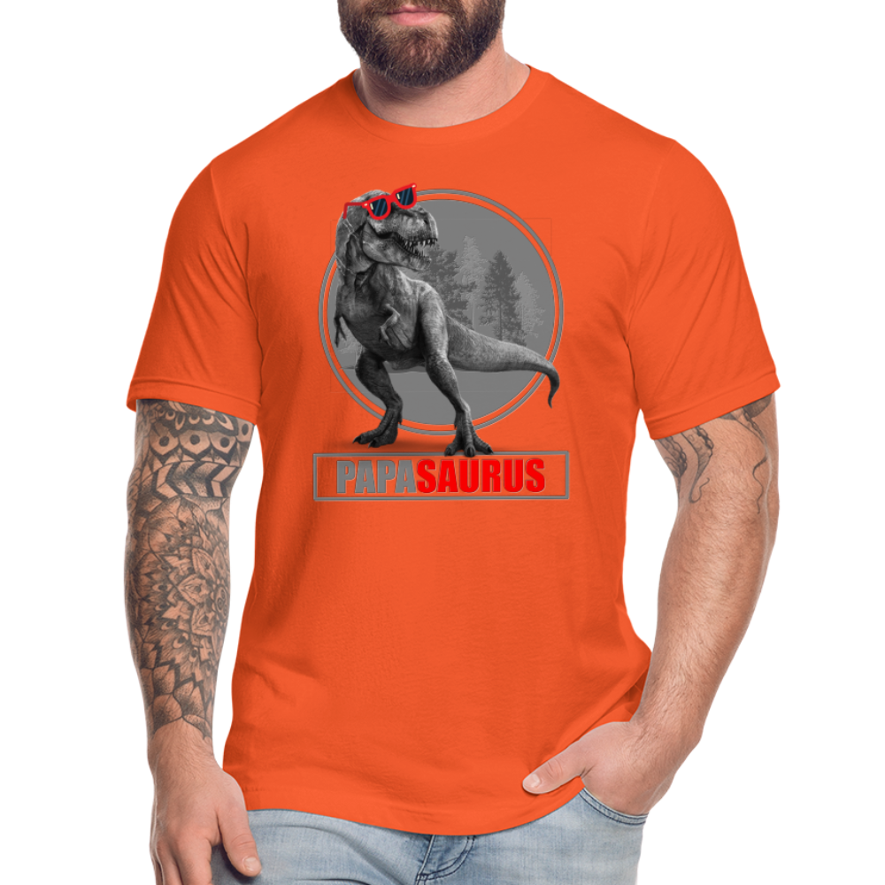 Papa Saurus Shirt, Daddy Shirt, Fathers Day Shirt, New Dad Shirt, Funny Dad Shirt, Gift For Father, Best Dad Shirt, Dada Shirt, Papa Shirt - orange