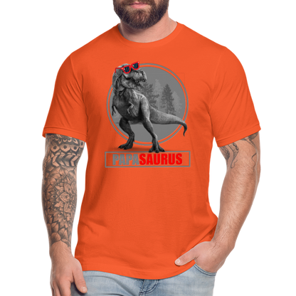 Papa Saurus Shirt, Daddy Shirt, Fathers Day Shirt, New Dad Shirt, Funny Dad Shirt, Gift For Father, Best Dad Shirt, Dada Shirt, Papa Shirt - orange