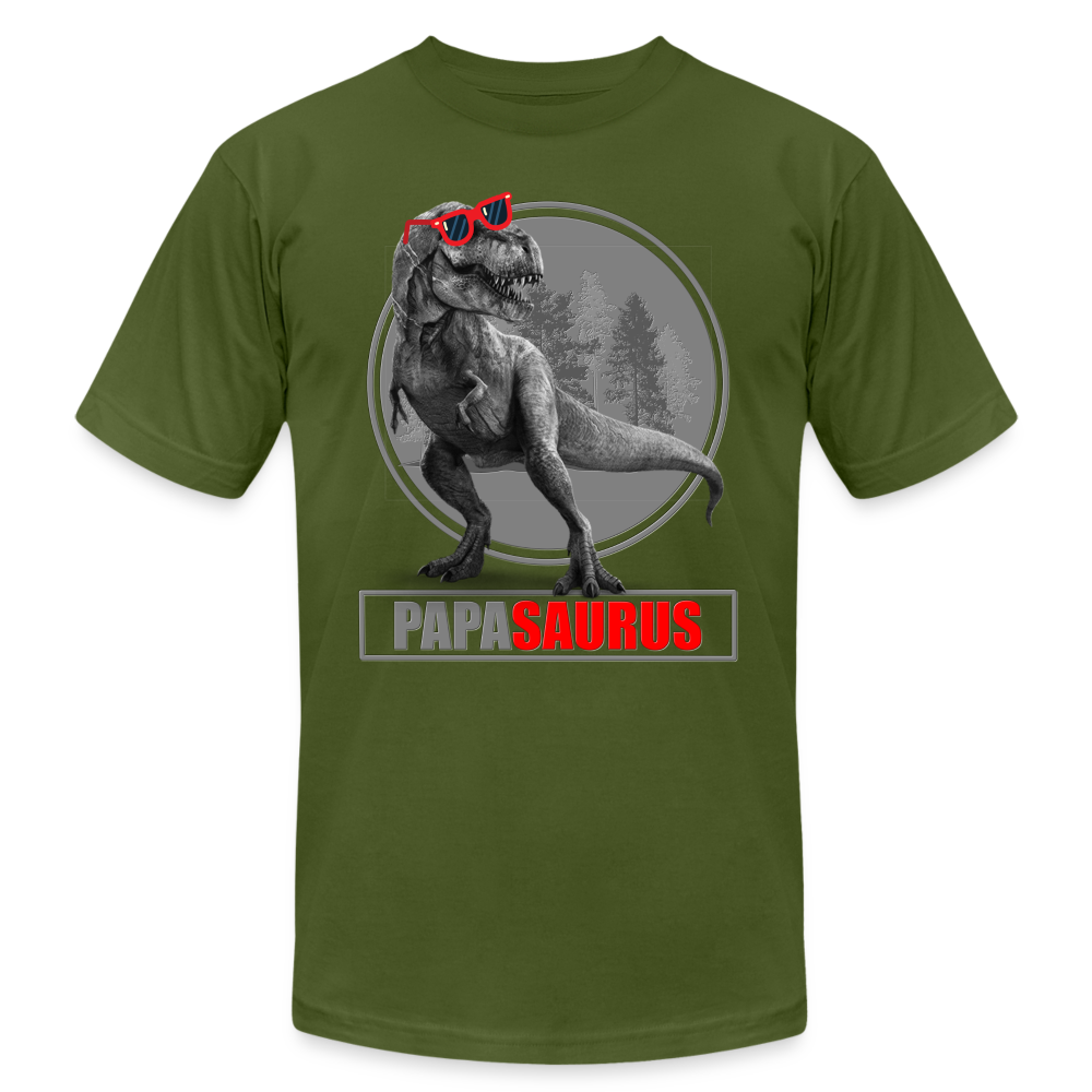 Papa Saurus Shirt, Daddy Shirt, Fathers Day Shirt, New Dad Shirt, Funny Dad Shirt, Gift For Father, Best Dad Shirt, Dada Shirt, Papa Shirt - olive