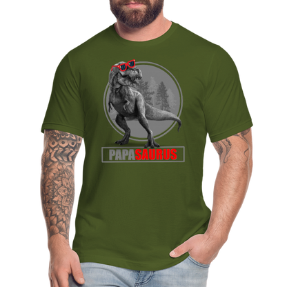 Papa Saurus Shirt, Daddy Shirt, Fathers Day Shirt, New Dad Shirt, Funny Dad Shirt, Gift For Father, Best Dad Shirt, Dada Shirt, Papa Shirt - olive