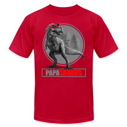 Papa Saurus Shirt, Daddy Shirt, Fathers Day Shirt, New Dad Shirt, Funny Dad Shirt, Gift For Father, Best Dad Shirt, Dada Shirt, Papa Shirt - red