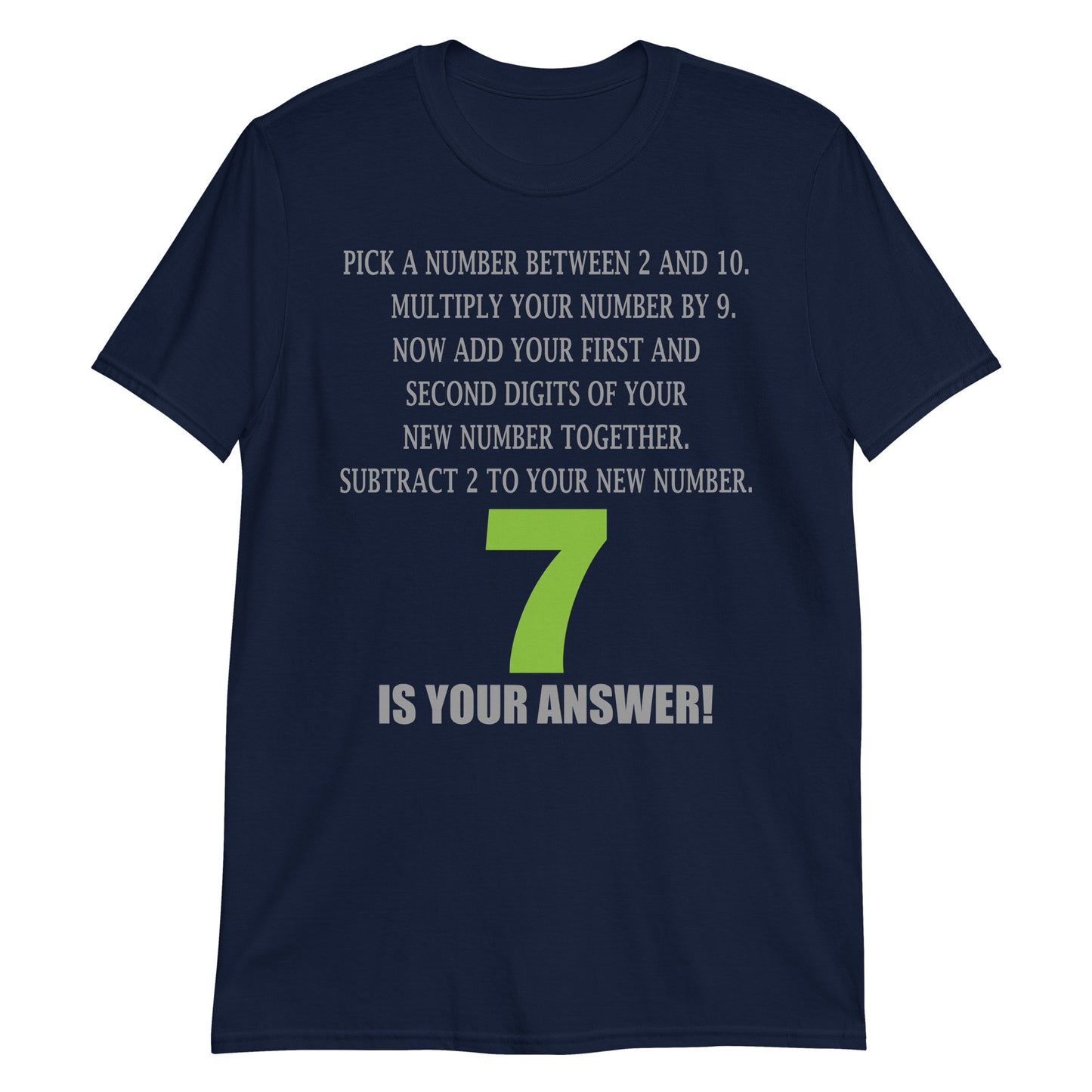Problem Solving Math Teacher Shirt, Mathematics Shirt, Funny Joke Shirt, Answer Quote Lucky 7 Shirt, Mind Reading Sarcastic Cool