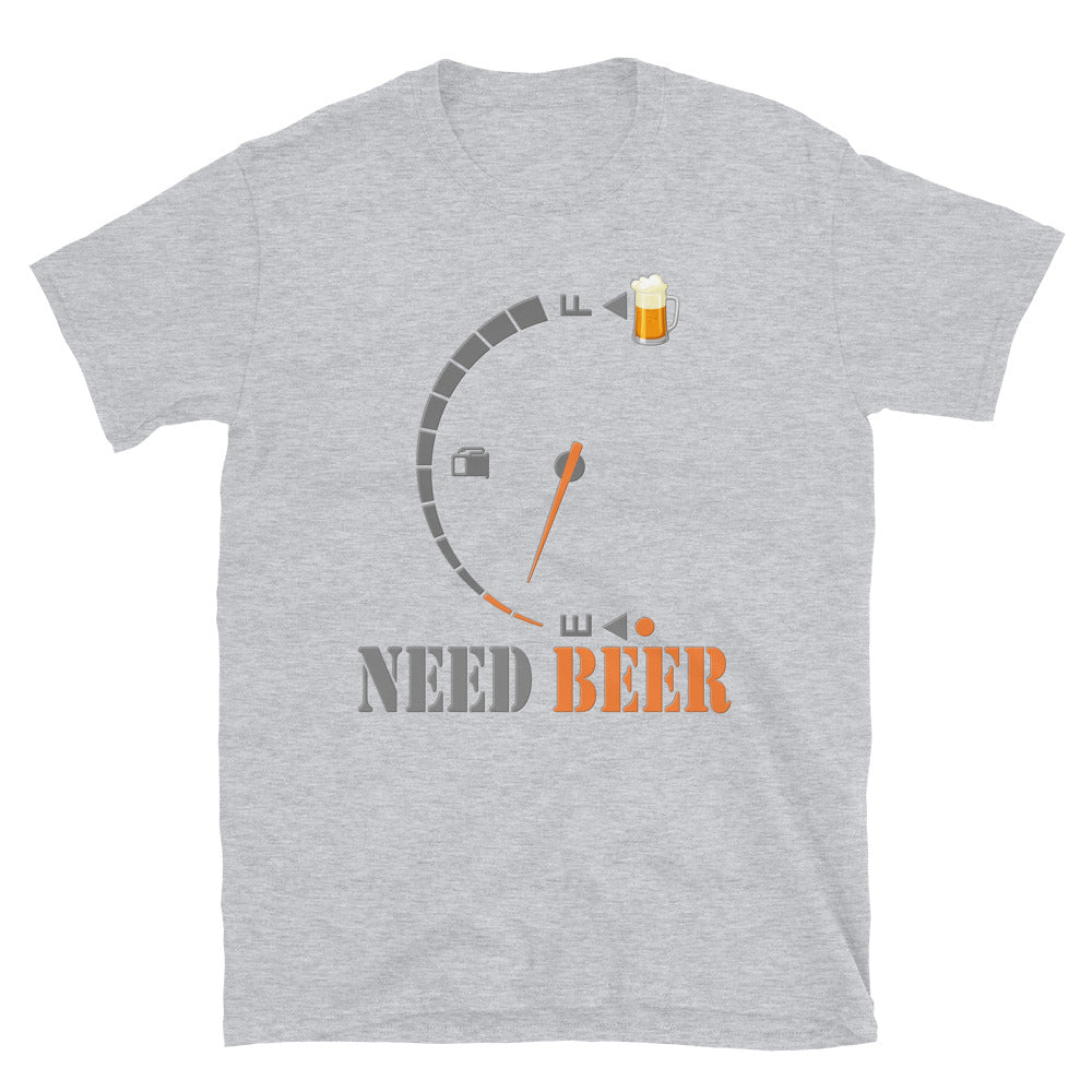 Funny Beer Lovers, I Need Beer Shirt, Fuel Gauge Shirt, Beer Froth, Beer Lovers Shirt, I Need Beer, Funny Drinking Shirt, Beer Shirt