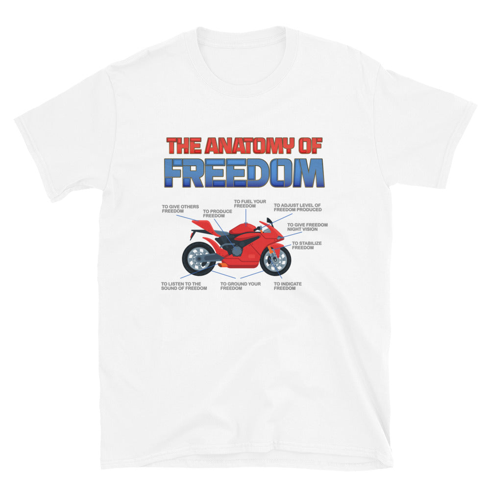Motorcycle Gift, The Anatomy Of Freedom Shirt, Biker Lover Gift, Gift For Biker, Motor Cross, Motorcycle Anatomy